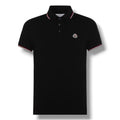 MONCLER LOGO POLO SHIRT BLACK