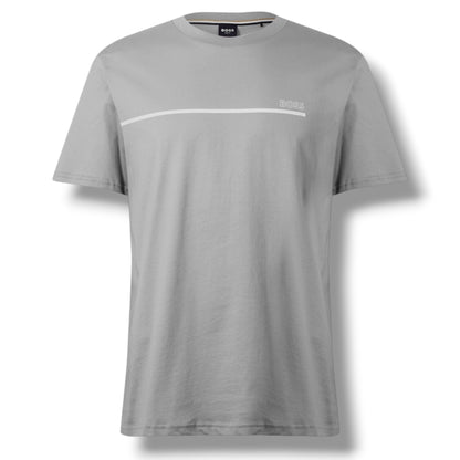 HUGO BOSS STORM T-SHIRT & SWIM SET GREY & AQUA BLUE