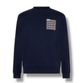 AQUASCUTUM POCKET PATCH SWEATSHIRT NAVY BLUE