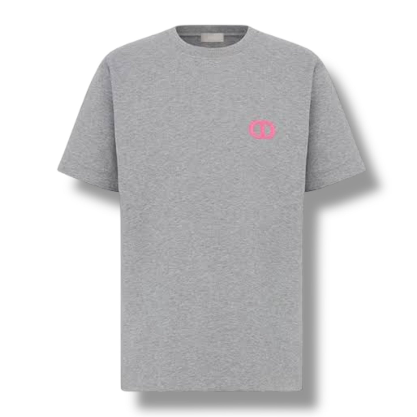 DIOR CD ICON LOGO T-SHIRT GREY - PINK