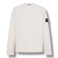 STONE ISLAND MESH CREW NECK SWEATSHIRT IVORY BEIGE
