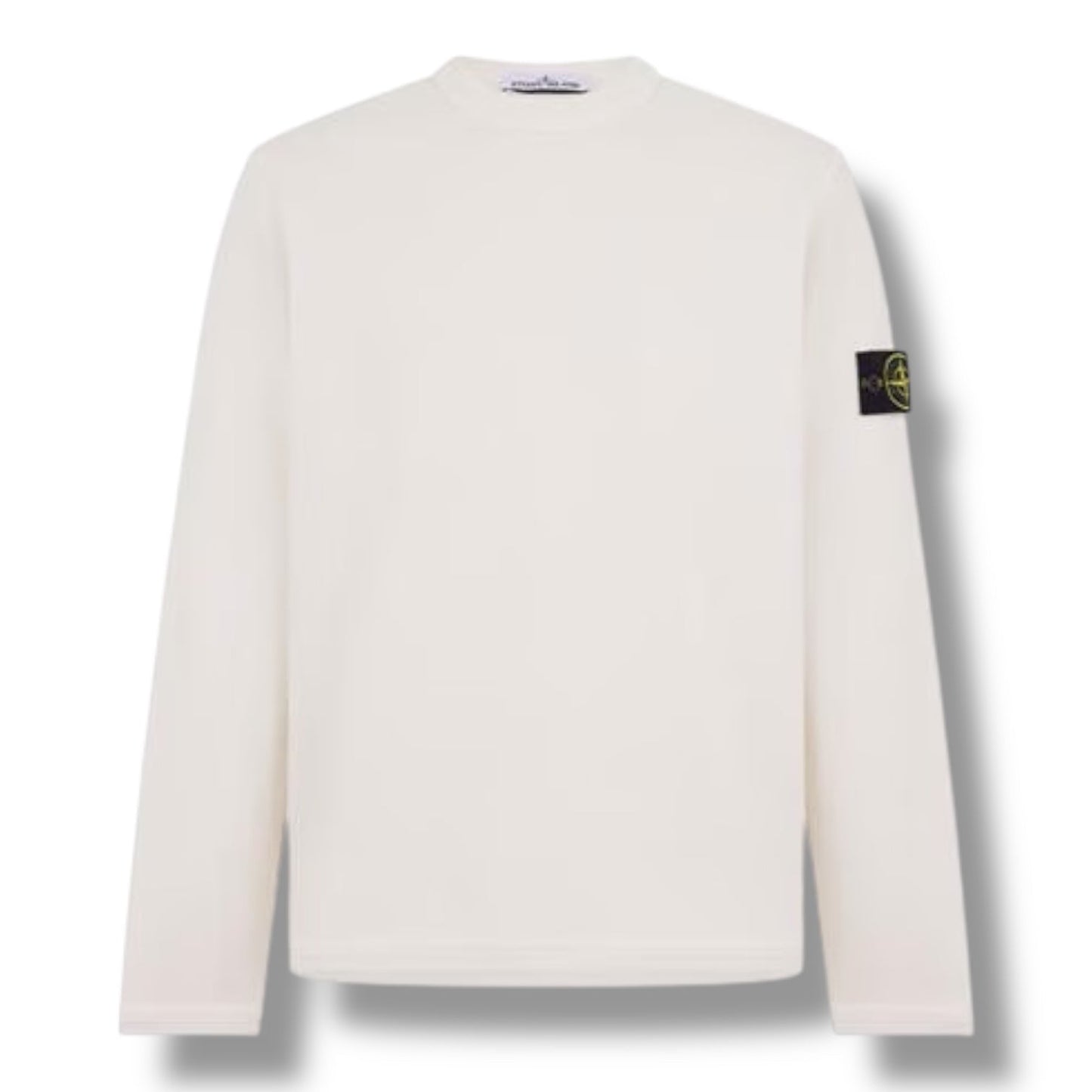 STONE ISLAND MESH CREW NECK SWEATSHIRT IVORY BEIGE