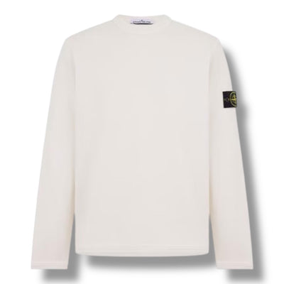 STONE ISLAND MESH CREW NECK SWEATSHIRT IVORY BEIGE