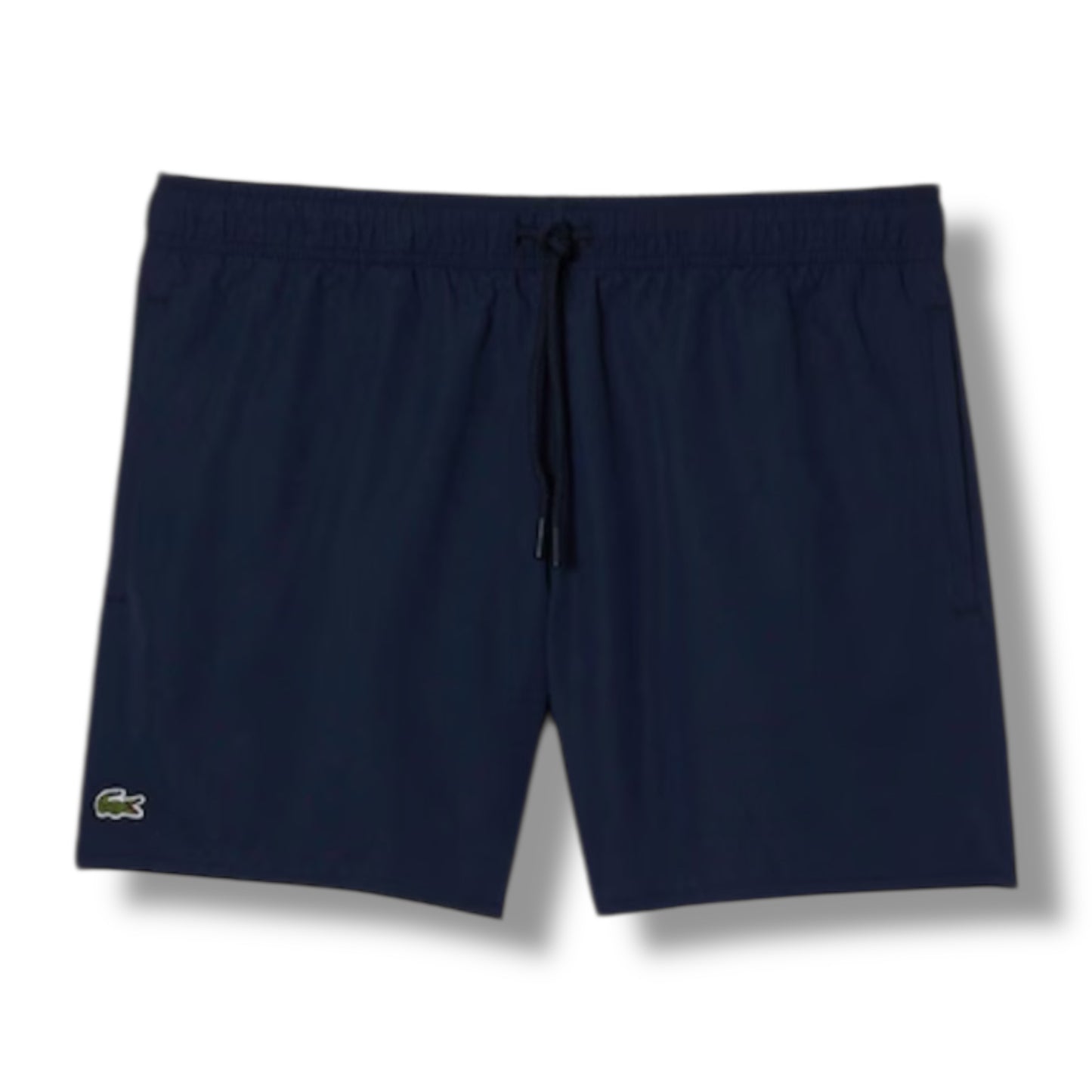 LACOSTE LARGE LOGO T-SHIRT & SWIM SHORTS SET ORANGE & NAVY