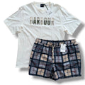 BARBOUR T-SHIRT & SWIM SHORTS SET BEIGE *SALE*