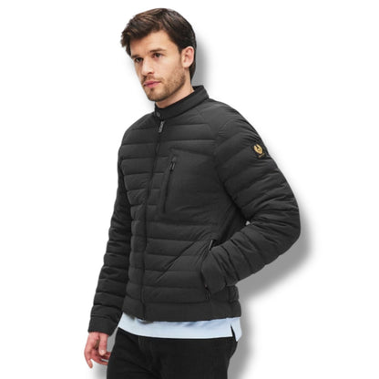 BELSTAFF INSULATED SHORT PUFFER JACKET BLACK