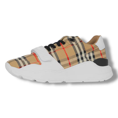 BURBERRY REGIS CHECK SNEAKERS BEIGE