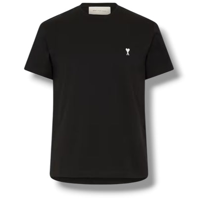 AMI PARIS DE COEUR HEART T-SHIRT BLACK - WHITE
