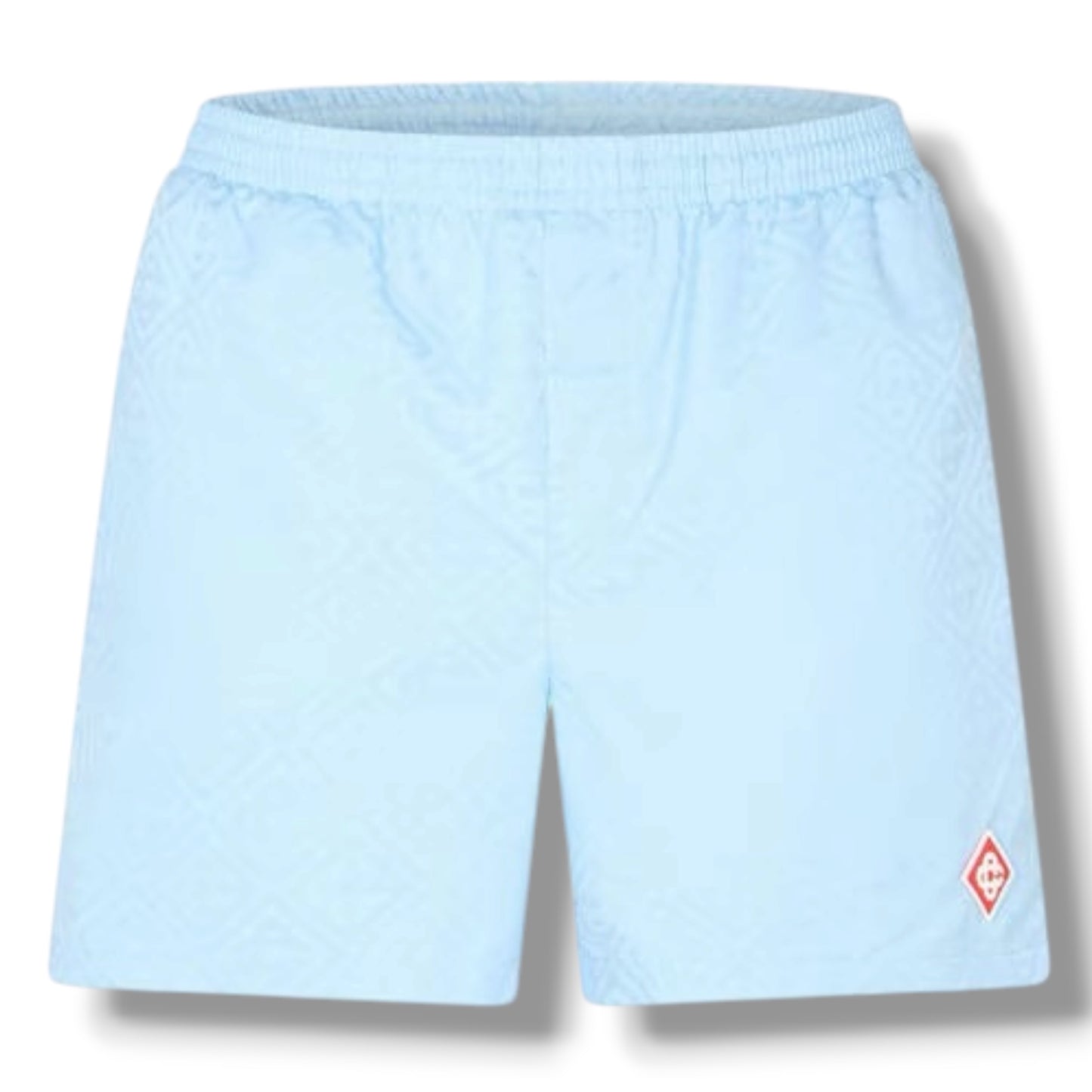 CASABLANCA DIAMOND T-SHIRT & SWIM SHORTS SET LIGHT BLUE
