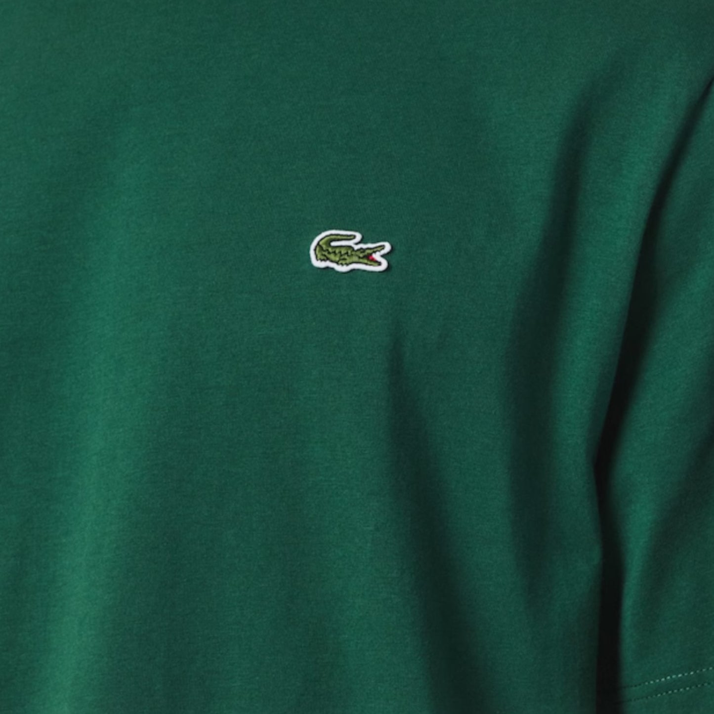 LACOSTE SMALL LOGO T-SHIRT & JERSEY SHORTS SET GREEN & NAVY BLUE