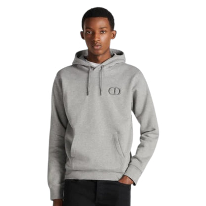 DIOR CD ICON LOGO OTTH HOODIE GREY