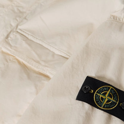 STONE ISLAND SHORT SLEEVE GD OVERSHIRT IVORY BEIGE