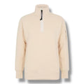 CP COMPANY LENS ARM 1/4 ZIP SWEATSHIRT PISTACHIO BEIGE