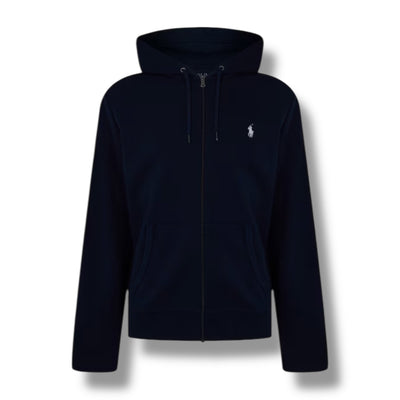 RALPH LAUREN TECH ZIP UP HOODIE NAVY BLUE