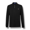 RALPH LAUREN LONG SLEEVE POLO SHIRT BLACK