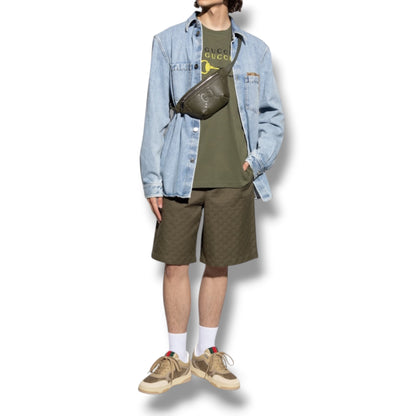 GUCCI MOTORCROSS T-SHIRT KHAKI GREEN