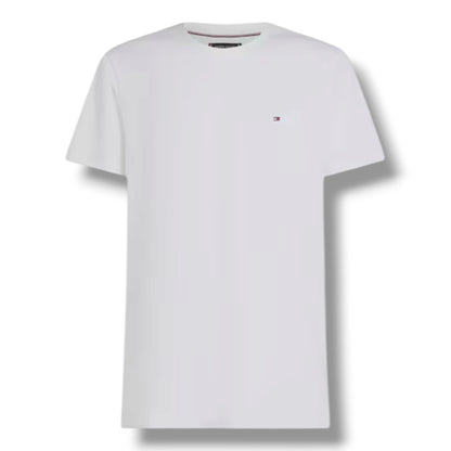 TOMMY HILFIGER SMALL LOGO T-SHIRT & SWIM SHORTS SET WHITE & RED