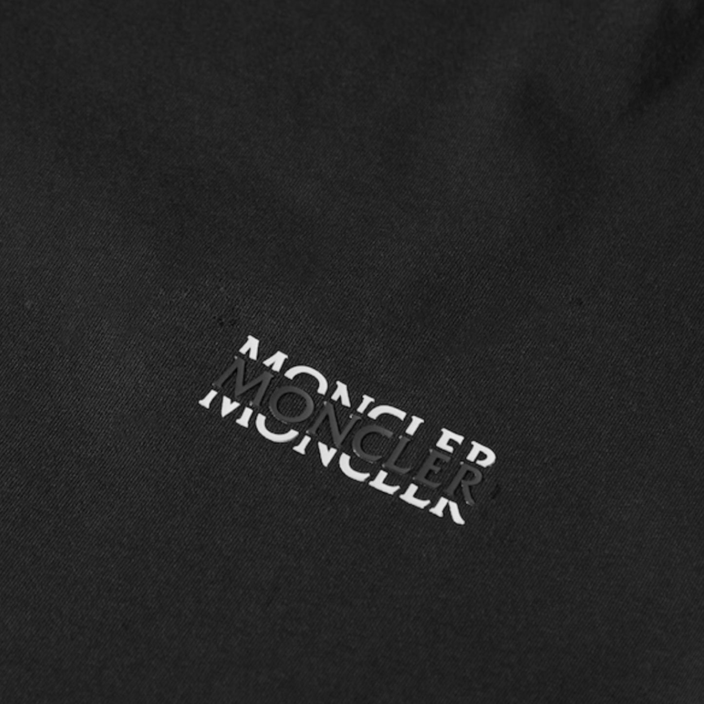 MONCLER SPLIT LOGO T-SHIRT BLACK
