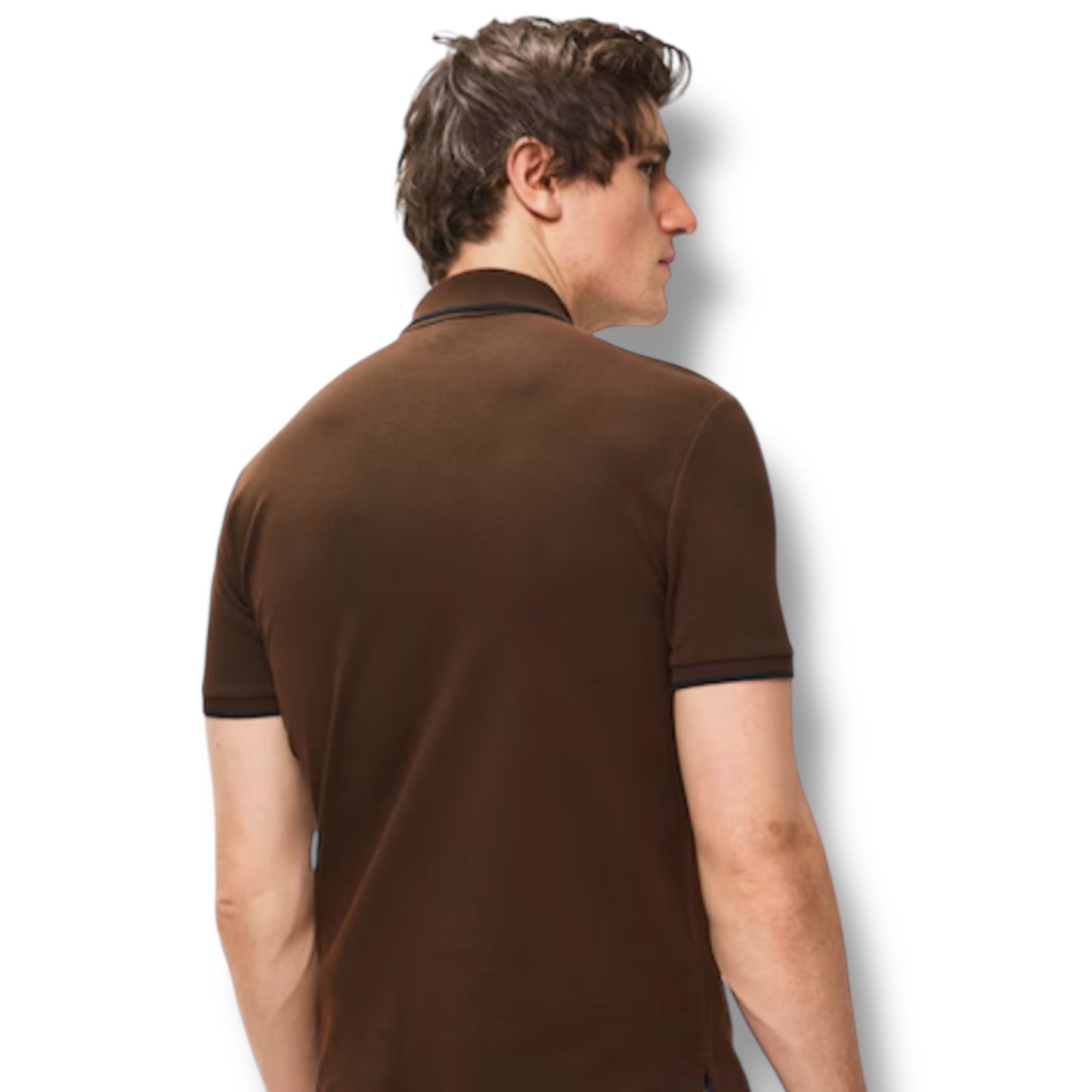 RALPH LAUREN ZIP POLO SHIRT OLIVE GREEN