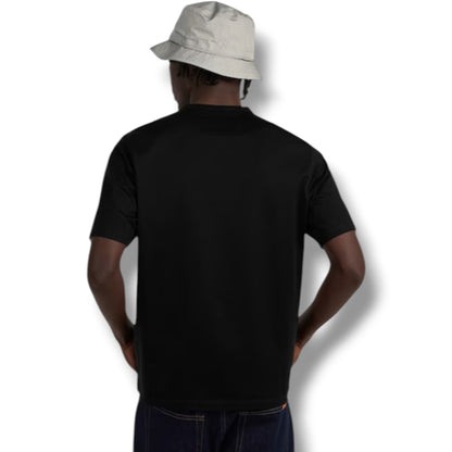 CP COMPANY METROPOLIS FRONT LIGHT BOX LOGO T-SHIRT BLACK
