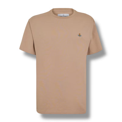 VIVIENNE WESTWOOD SMALL ORB T SHIRT BROWN