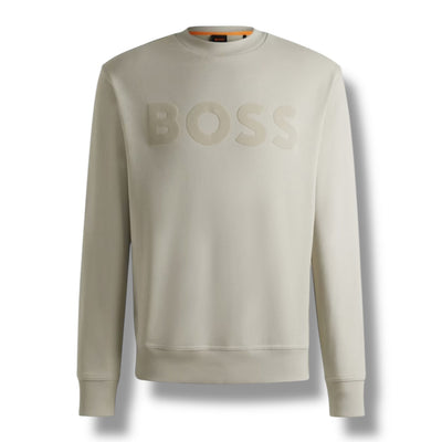 HUGO BOSS LOGO TECH SWEATSHIRT BEIGE