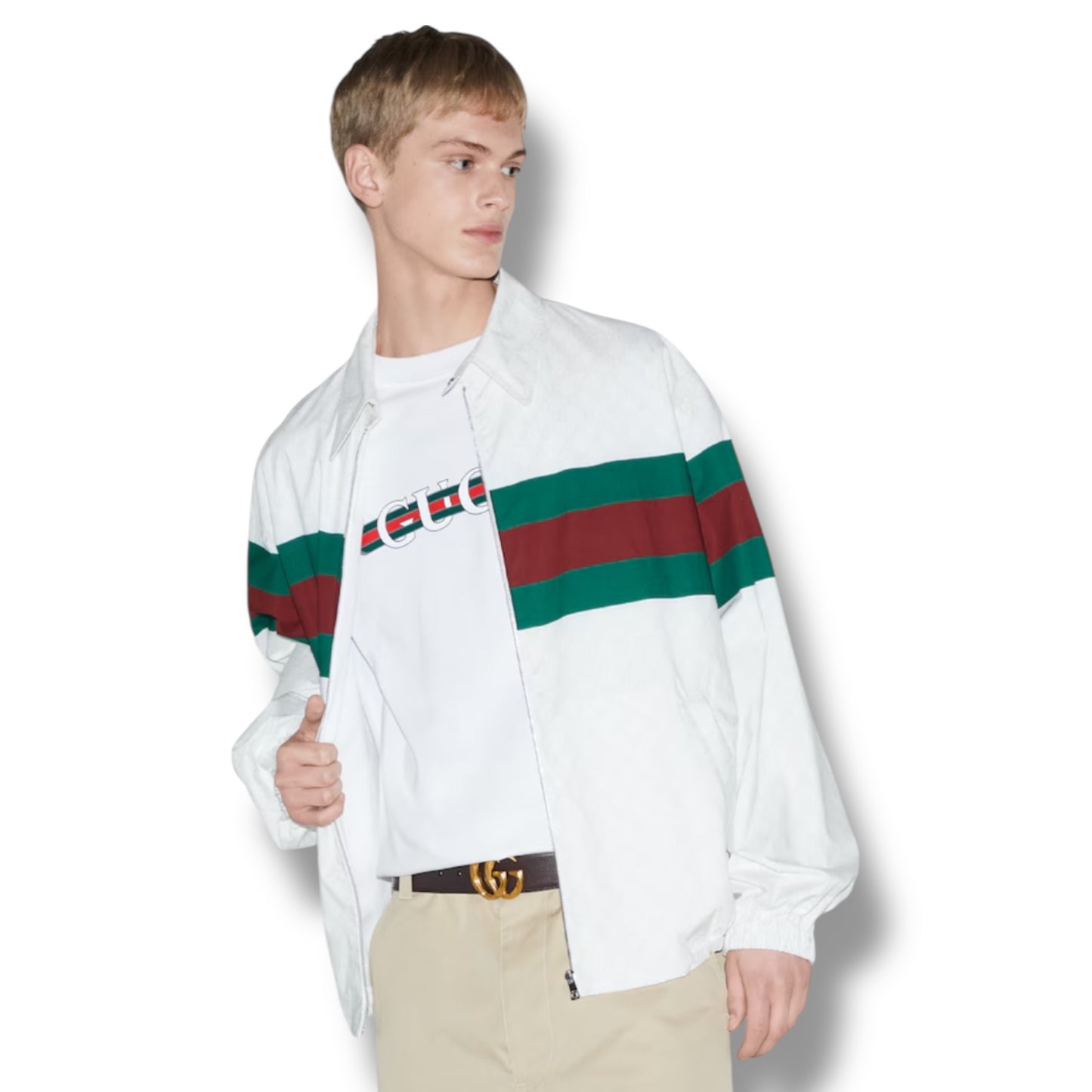 GUCCI INTERWEAVE T-SHIRT WHITE