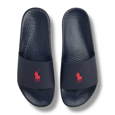 RALPH LAUREN SLIDERS NAVY BLUE