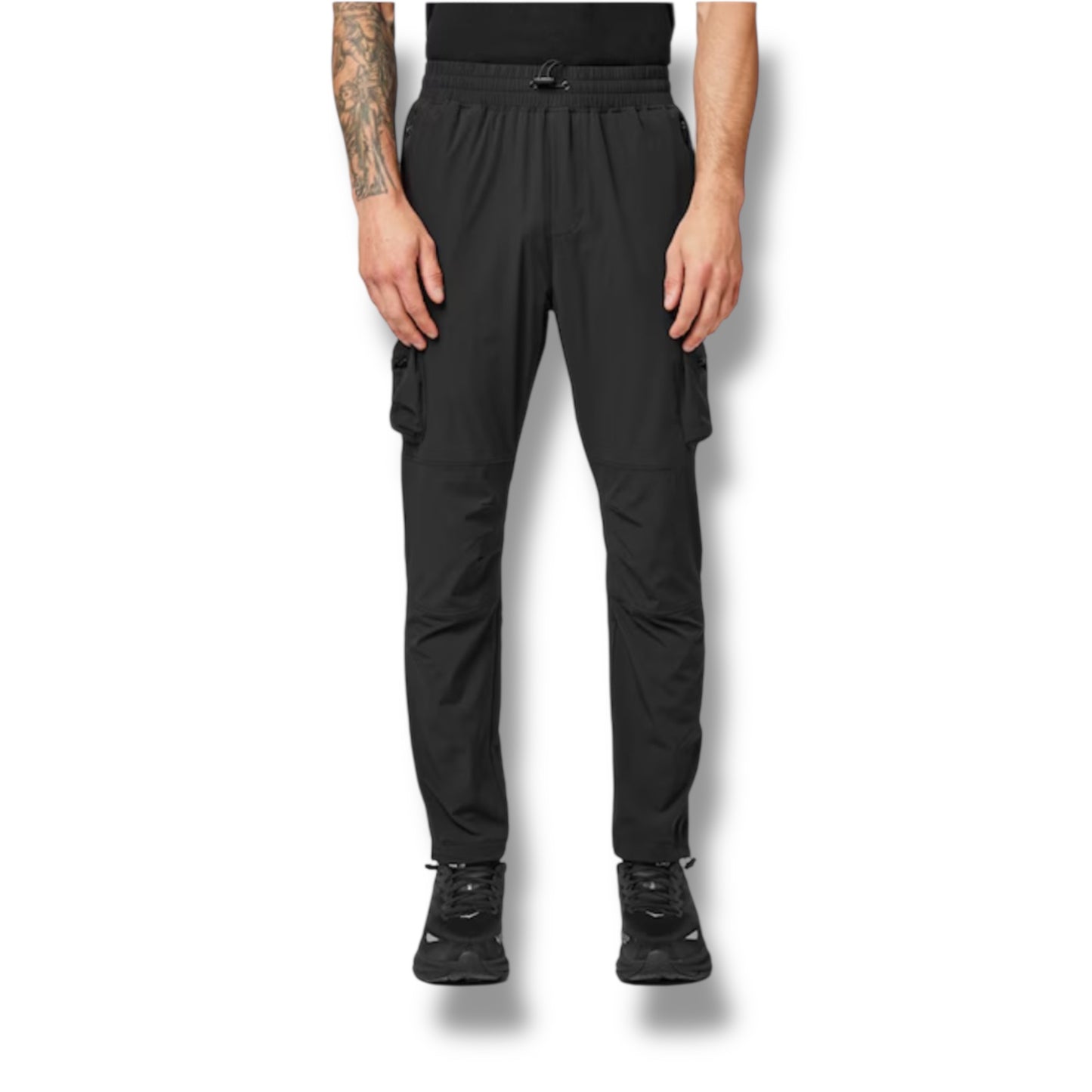 REPRESENT 247 NYLON CARGO PANTS BLACK