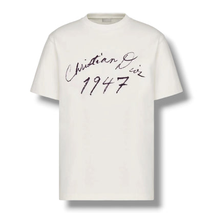 DIOR 1947 HANDWRITTEN T-SHIRT WHITE
