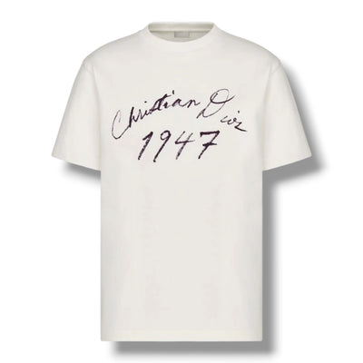 DIOR 1947 HANDWRITTEN T-SHIRT WHITE