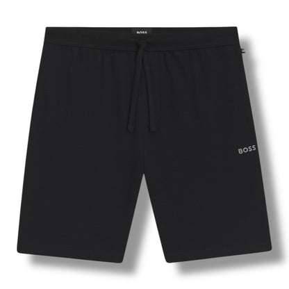 HUGO BOSS WAFFLE JERSEY T-SHIRT & SHORTS SET BLACK