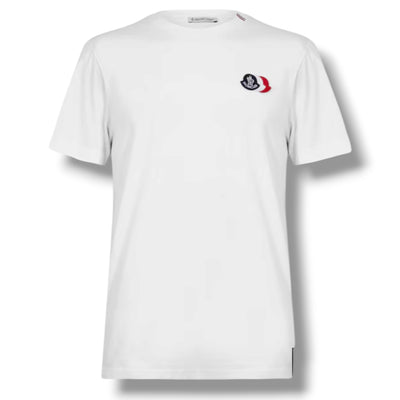 MONCLER TRIPLE LOGO T-SHIRT WHITE