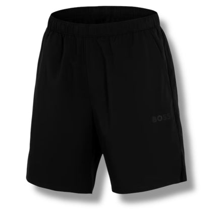 HUGO BOSS GYM KIT TECH T-SHIRT & SHORTS BLACK