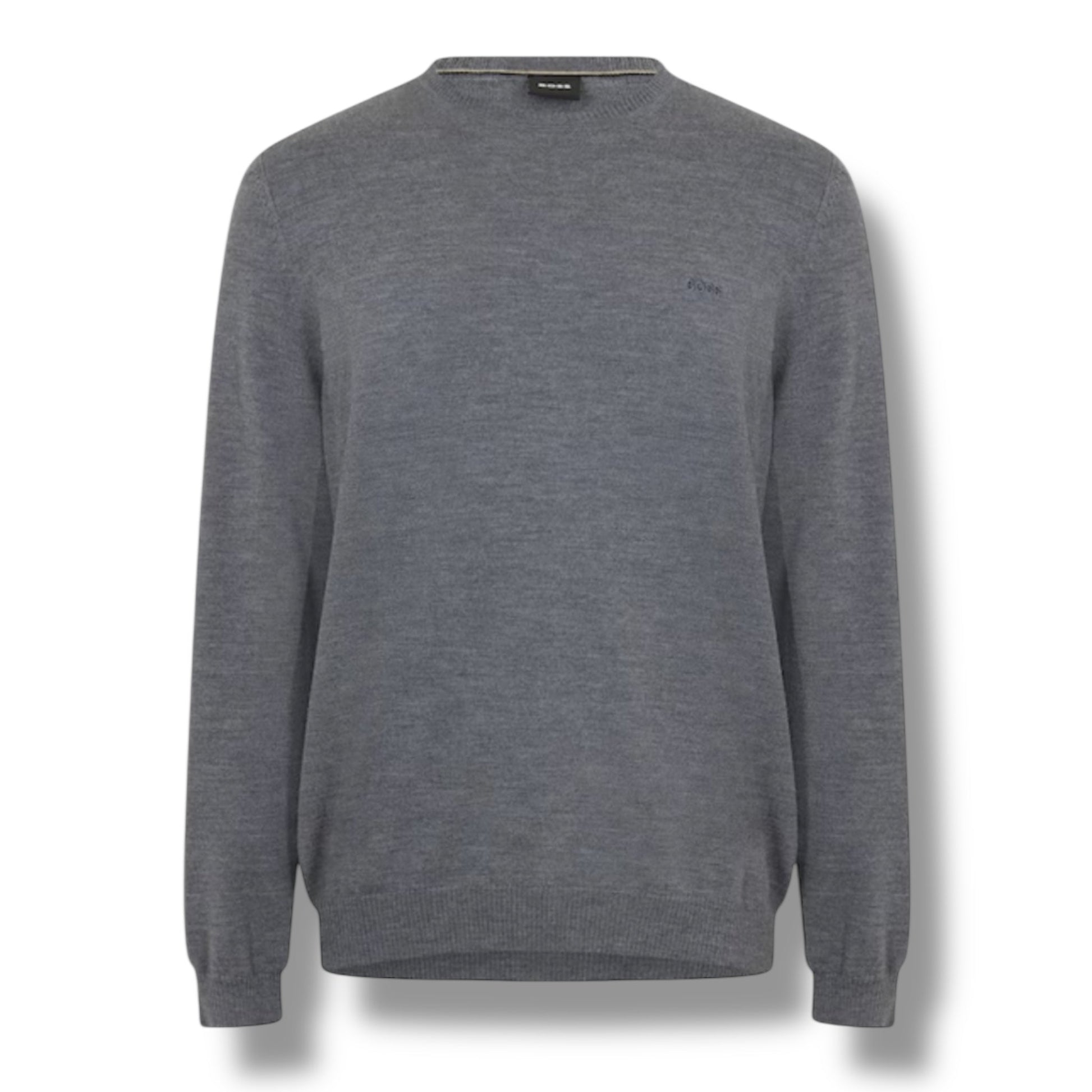 HUGO BOSS THIN KNIT SWEATER GREY