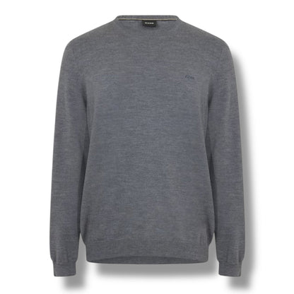 HUGO BOSS THIN KNIT SWEATER GREY
