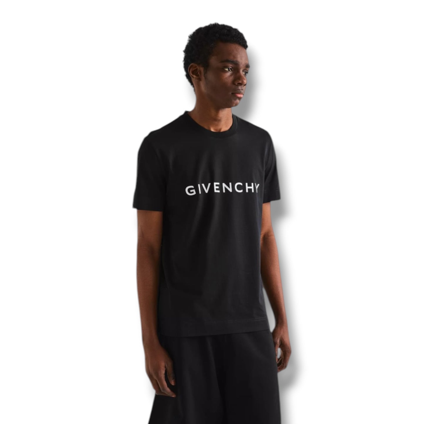 GIVENCHY TYPE LOGO T-SHIRT BLACK