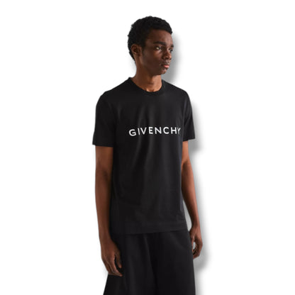 GIVENCHY TYPE LOGO T-SHIRT BLACK