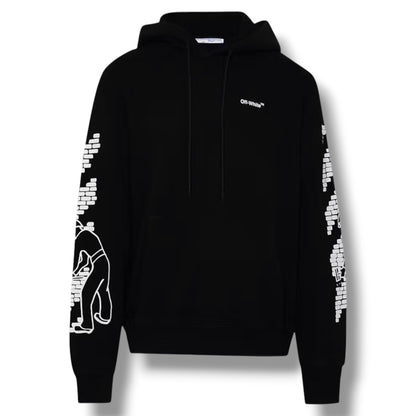 OFF WHITE BRICKLAYER ARROWS OTTH HOODIE BLACK