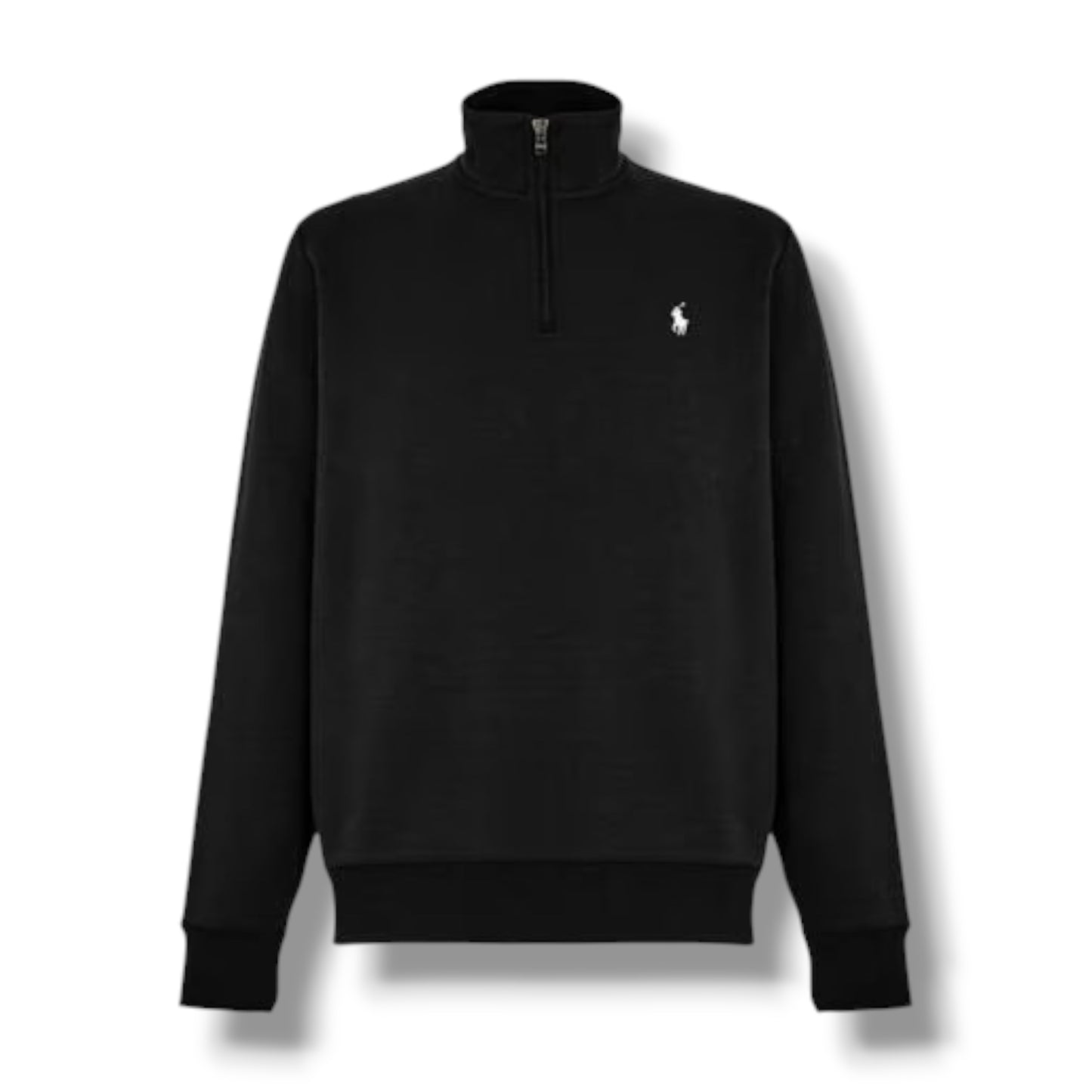 RALPH LAUREN TECH 1/4 ZIP SWEATSHIRT FULL TRACKSUIT BLACK