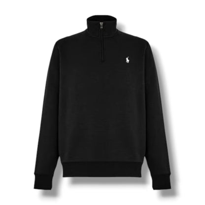 RALPH LAUREN TECH 1/4 ZIP SWEATSHIRT FULL TRACKSUIT BLACK