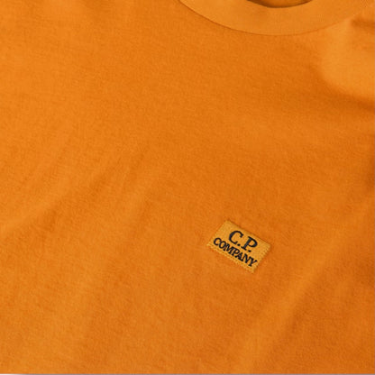 CP COMPANY SMALL LOGO T-SHIRT ORANGE