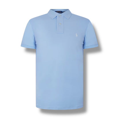 RALPH LAUREN CUSTOM FIT POLO SHIRT ELITE BLUE