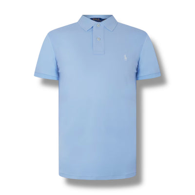 RALPH LAUREN CUSTOM FIT POLO SHIRT ELITE BLUE