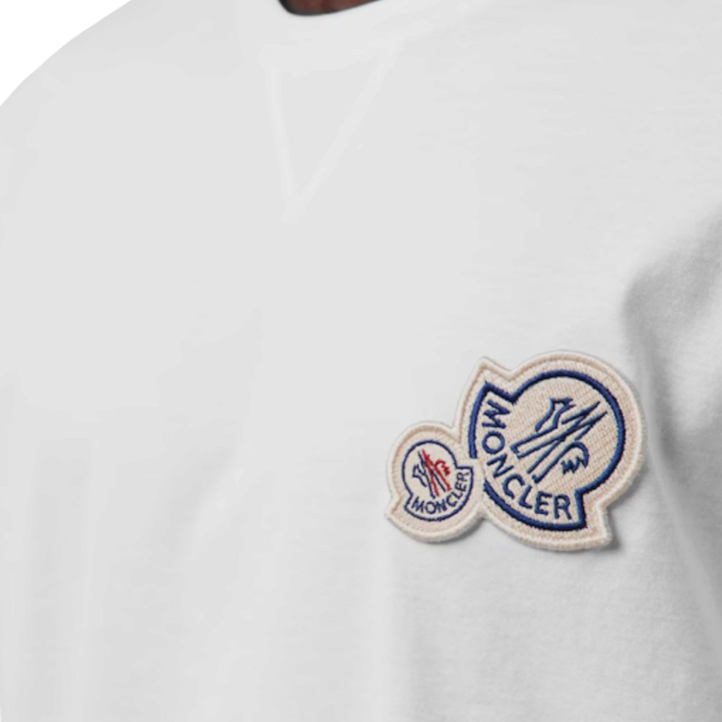 MONCLER DOUBLE LOGO T-SHIRT WHITE