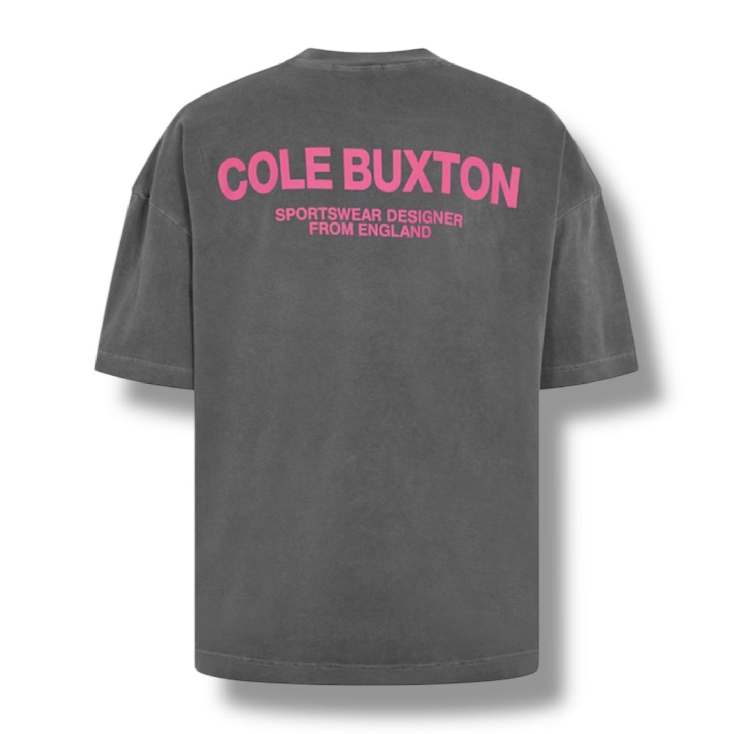 COLE BUXTON LOGO T-SHIRT WASHED BLACK PINK