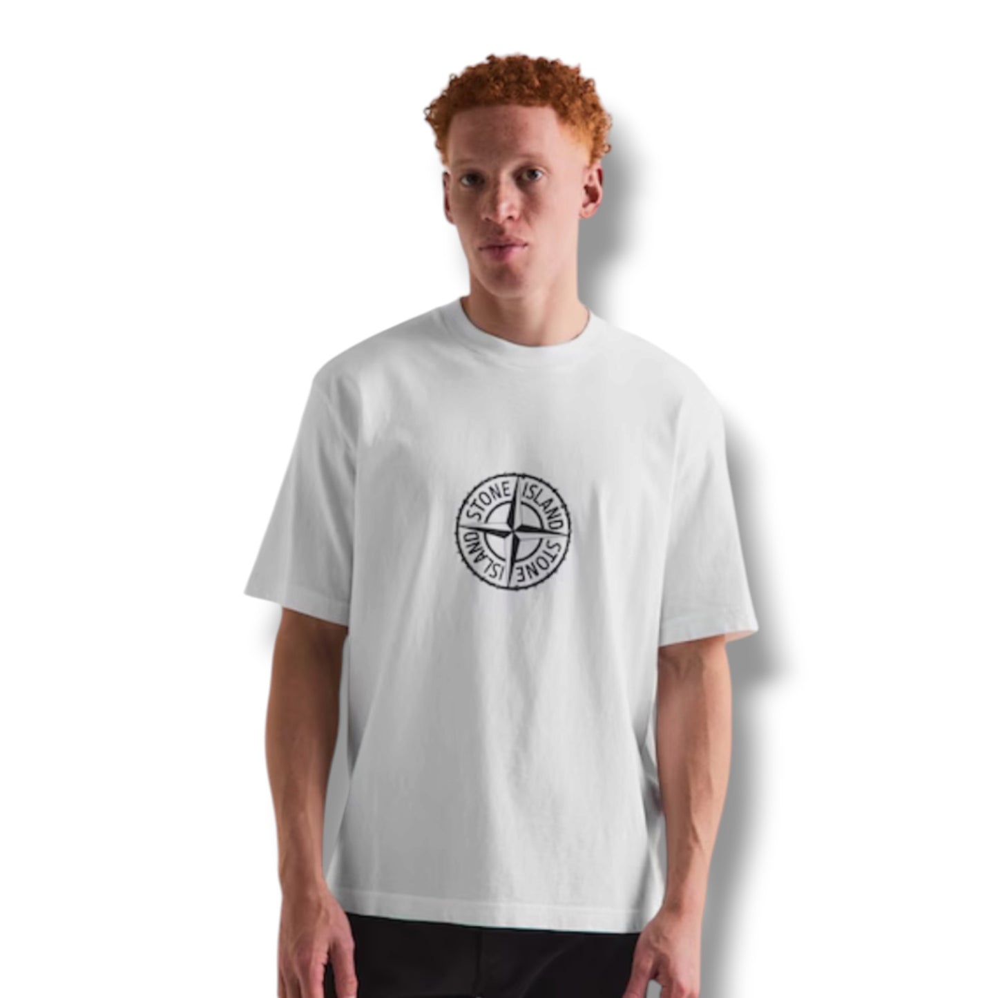 STONE ISLAND ENGINEERING LOGO T-SHIRT WHITE