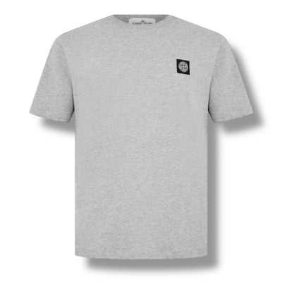 STONE ISLAND PATCH LOGO T-SHIRT GREY