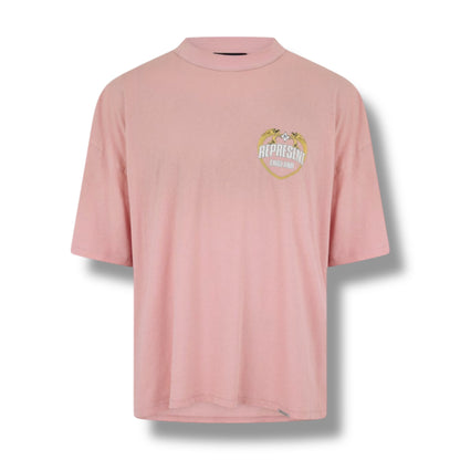 REPRESENT ANGEL BORDER T-SHIRT ROSE PINK