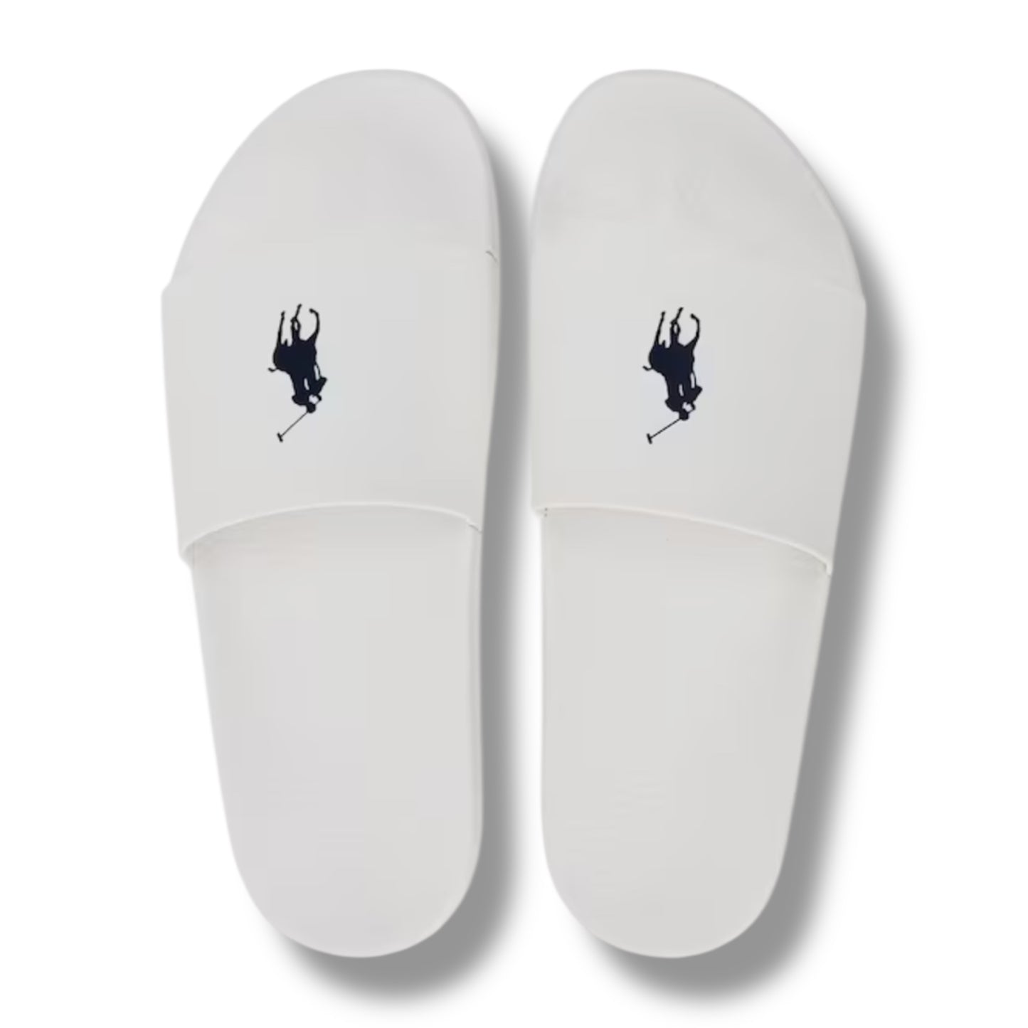 RALPH LAUREN SLIDERS WHITE